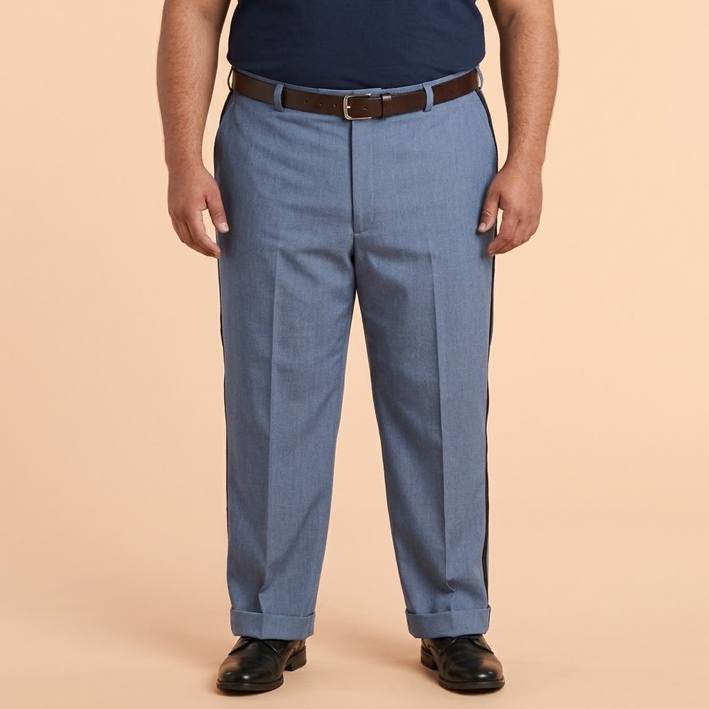 Flying Cross F1 3900 Uniform Pants 52 REG French Blue Polyester NWT